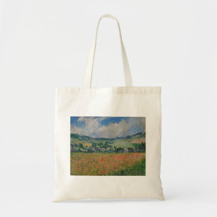 Claude Monet Schilderen, Poppy Field bij Giverny Tote Bag
