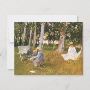 Claude Monet Schilderend, Rand van een Bos door Sa