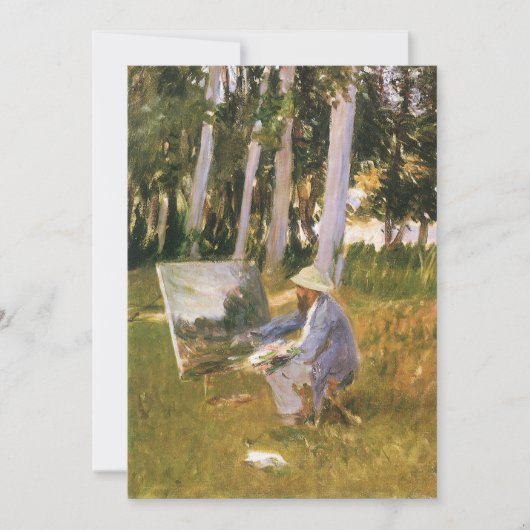 Claude Monet Schilderend, Rand van een Bos door Sa (Voorkant)