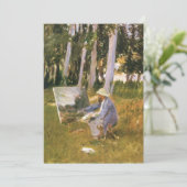 Claude Monet Schilderend, Rand van een Bos door Sa (Staand voorkant)