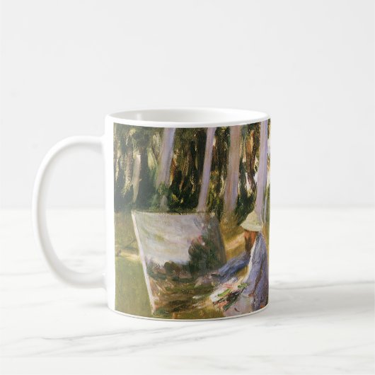 Claude Monet Schilderend, Rand van een Bos door Sa Koffiemok (Links)