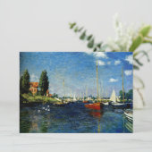 Claude Monet schilderij, Argenteuil Kaart (Staand voorkant)