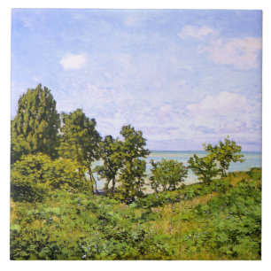 Claude Monet schilderij, Bij de zee, Tegeltje