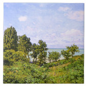 Claude Monet schilderij, Door het Zee, Tegeltje (Voorkant)