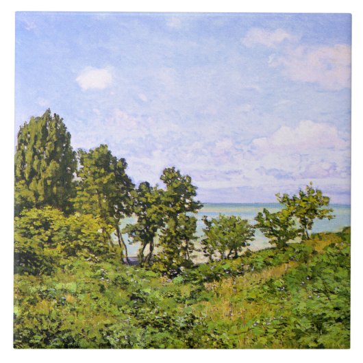 Claude Monet schilderij, Door het Zee, Tegeltje (Voorkant)