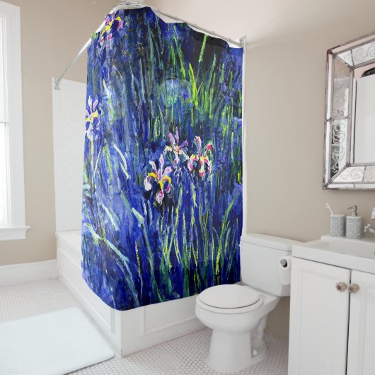 Claude Monet-schilderij, Irissen Douchegordijn (In situ)