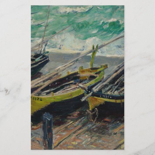 Claude Monet Schilderij Oliedoek Artistieke Natuur Briefpapier (Voorkant)