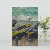 Claude Monet Schilderij Oliedoek Artistieke Natuur Briefpapier (Staand voorkant)