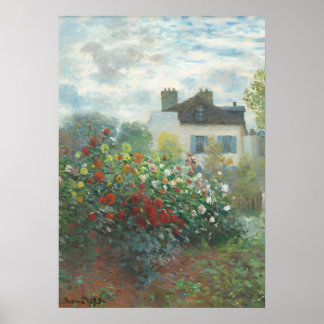 Claude Monet schildert Poster