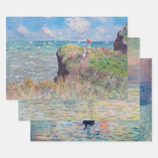 Claude Monet - Seascape Masterstukselectie Inpakpapier Vel (Set)
