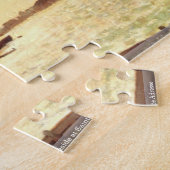 Claude Monet - Seaside in Sainte Adresse puzzle Legpuzzel (Zijkant)