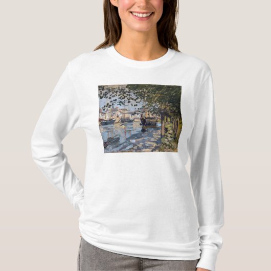 Claude Monet | Seine te Rouen, 1872 T-shirt (Voorkant)
