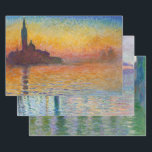 Claude Monet - Selectie van Venetië - Masterstukke Inpakpapier Vel<br><div class="desc">Claude Monet - Venice Masterdevices Selection - San Giorgio Maggiore at Dusk,  Venice,  1908 - The Grand Canal,  Venice,  1908 - Palazzo Dario,  Venetië,  1908</div>