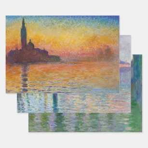 Claude Monet - Selectie van Venetië - Masterstukke Inpakpapier Vel
