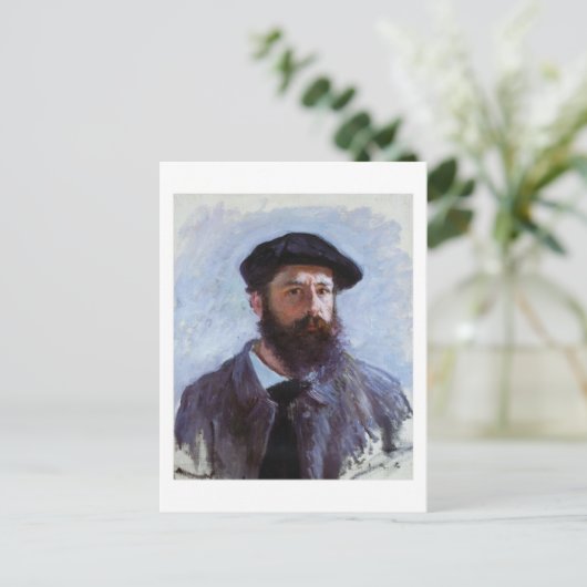 Claude Monet Self-Portrait briefkaart (Staand voorkant)