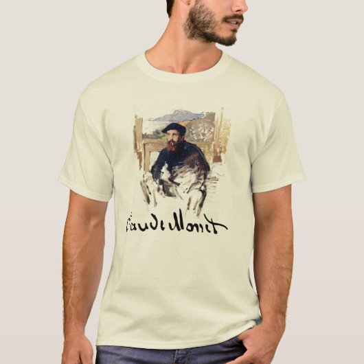 Claude Monet Self Portrait T-shirt (Voorkant)