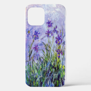 Claude Monet Sering Iriden Vintage Bloem Blauw iPhone 12 Hoesje