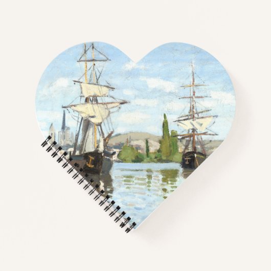 Claude Monet. Ships Riding on the Seine at Rouen Notitieboek (Voorkant)