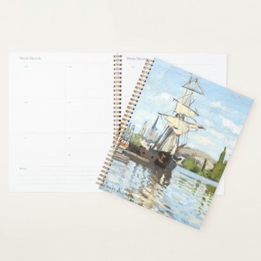 Claude Monet. Ships Riding on the Seine at Rouen Planner (Display)