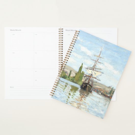 Claude Monet. Ships Riding on the Seine at Rouen Planner (Display)