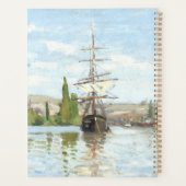 Claude Monet. Ships Riding on the Seine at Rouen Planner (Achterkant)