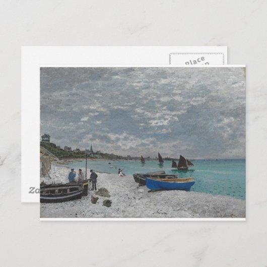 Claude Monet Sky Clouds Boten Schepen Zee Oceaan Briefkaart (Voorkant / Achterkant)