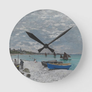 Claude Monet Sky Clouds Boten Schepen Zee Oceaan Ronde Klok