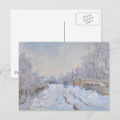 Claude Monet // Sneeuw in Argenteuil Briefkaart (Voorkant / Achterkant)