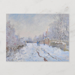 Claude Monet // Sneeuw in Argenteuil Briefkaart