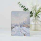 Claude Monet // Sneeuw in Argenteuil Briefkaart (Staand voorkant)