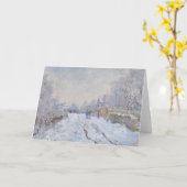 Claude Monet // Sneeuw in Argenteuil Kaart (Gele Bloem)