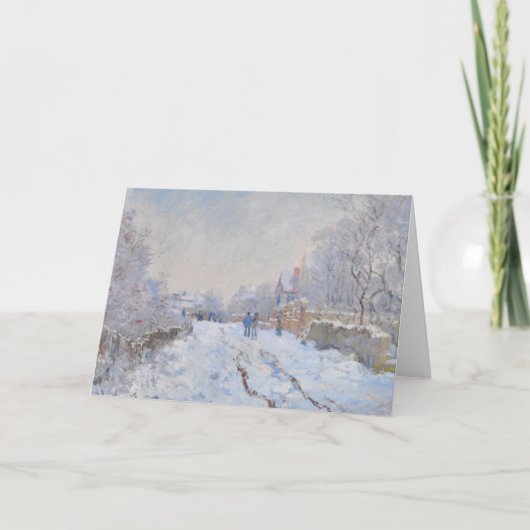 Claude Monet // Sneeuw in Argenteuil Kaart (Voorkant)