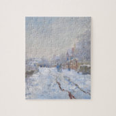 Claude Monet // Sneeuw in Argenteuil Legpuzzel (Verticaal)