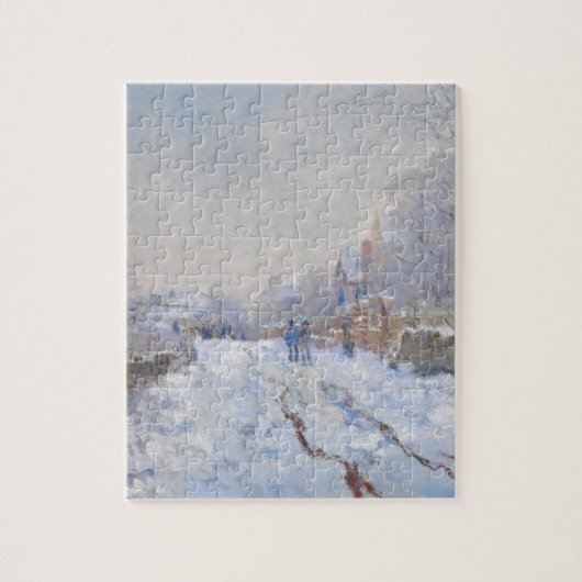 Claude Monet // Sneeuw in Argenteuil Legpuzzel (Verticaal)