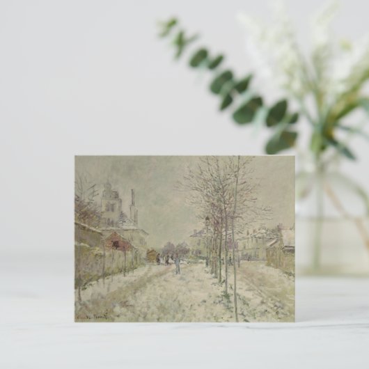 Claude Monet | Sneeuweffect Briefkaart (Staand voorkant)