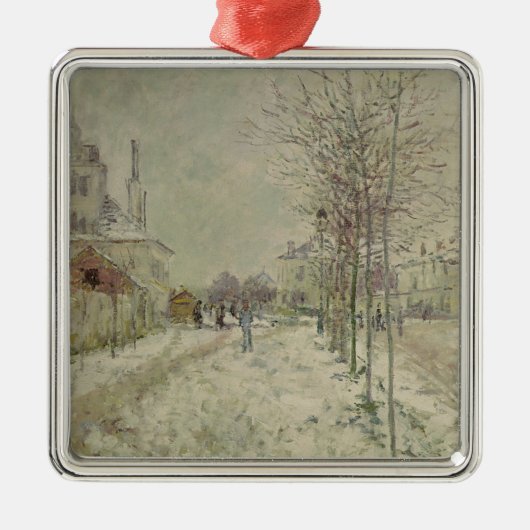 Claude Monet | Sneeuweffect Metalen Ornament (Voorkant)