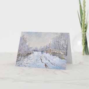 Claude Monet - Sneeuwlandschap bij Argenteuil Kaart