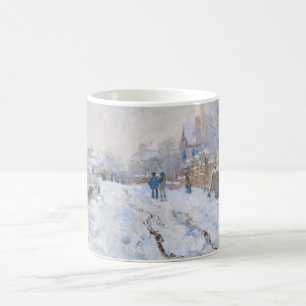 Claude Monet - Sneeuwlandschap bij Argenteuil Koffiemok