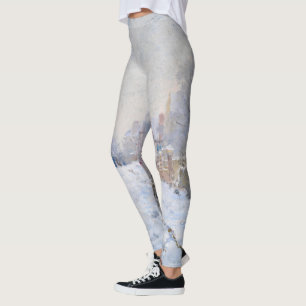 Claude Monet - Sneeuwlandschap bij Argenteuil Leggings