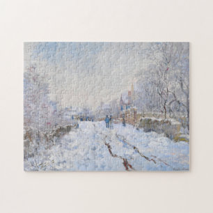Claude Monet - Sneeuwlandschap bij Argenteuil Legpuzzel