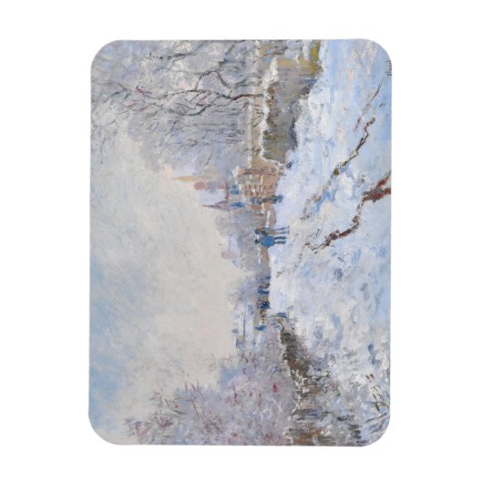 Claude Monet - Sneeuwlandschap bij Argenteuil Magneet (Verticaal)