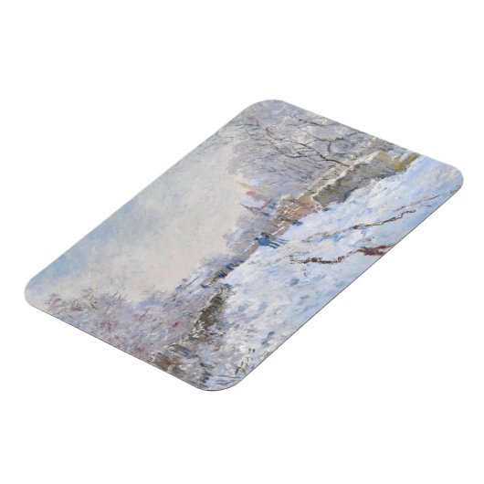 Claude Monet - Sneeuwlandschap bij Argenteuil Magneet (Linkerzijde)