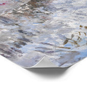 Claude Monet - Sneeuwtafereel bij Argenteuil Poster (Hoek)