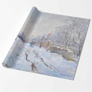 Claude Monet - Sneeuwtafereel in Argenteuil Cadeaupapier