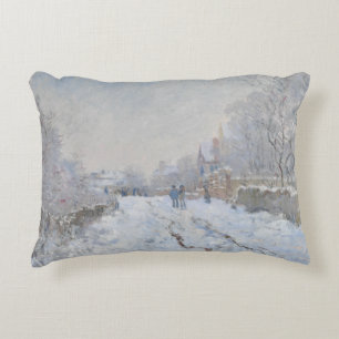 Claude Monet - Snow Scene in Argenteuil Accent Kussen