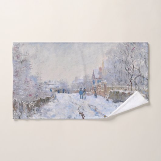 Claude Monet - Snow Scene in Argenteuil Bad Handdoek (Handdoek)