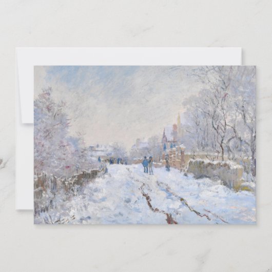 Claude Monet - Snow Scene in Argenteuil Bedankkaart (Voorkant)