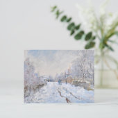 Claude Monet - Snow Scene in Argenteuil Briefkaart (Staand voorkant)