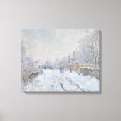 Claude Monet - Snow Scene in Argenteuil Canvas Afdruk (Voorkant)