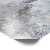 Claude Monet - Snow Scene in Argenteuil Foto Afdruk (Hoek)